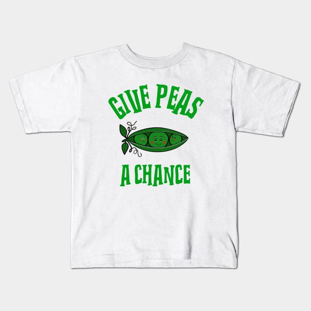 PEAS In A Pod And Peace Kids T-Shirt by SartorisArt1